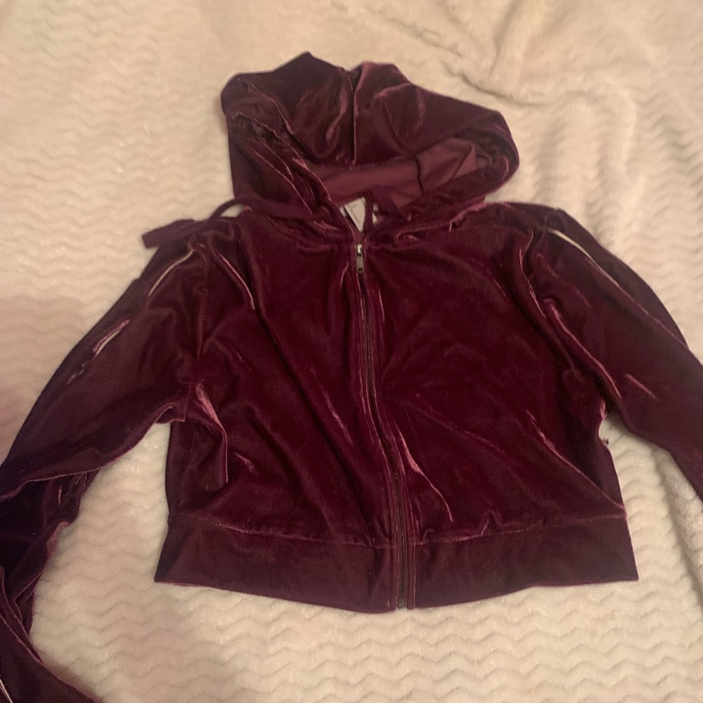 velvet purple hoodie